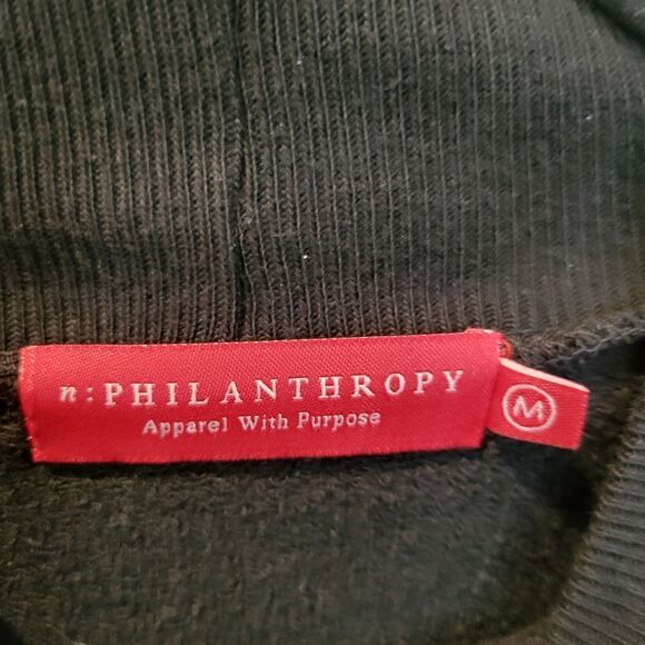 n: Philanthropy Long Sleeve Mock Neck Sweater Medium - Picture 9 of 9